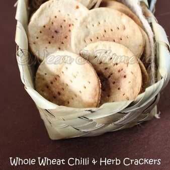 Whole Wheat Chilli & Herb Crackers