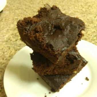 Whole Wheat Flour And Jaggery Microwave Brownie
