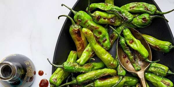 Air-Fried Soy Ginger Shishito Peppers