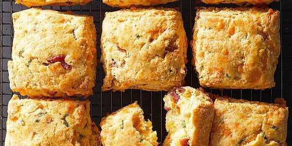Bacon-Cheddar Cornmeal Biscuits