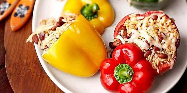 Bean-And-Rice-Stuffed Peppers