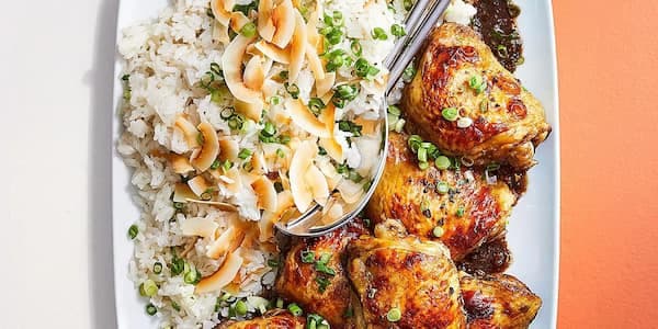 Chicken Adobo With Coconut Rice