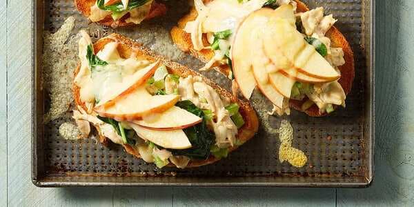 Chicken And Apple Open-Face Sandwiches