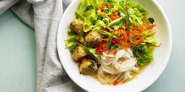 Chicken Meatball Noodle Bowl