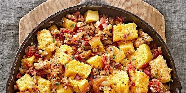 Corn Bread Stuffing With Tomatoes And Sausage
