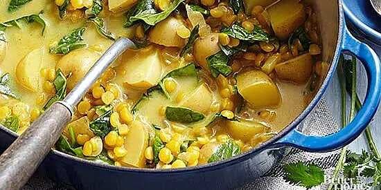 Curried Yellow Split Pea Soup