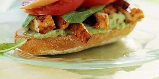 Grilled Chicken Mole Sandwich