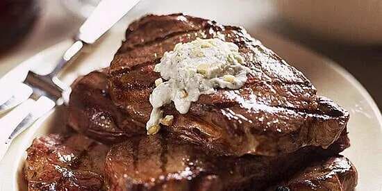 Grilled Steaks With Gorgonzola Butter
