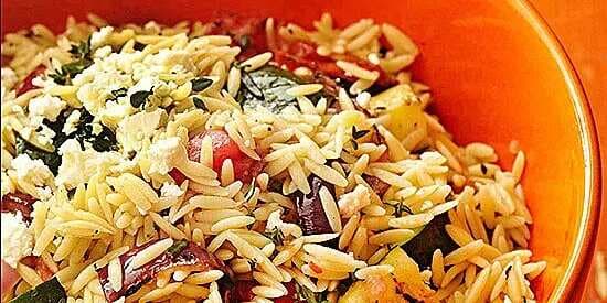 Grilled Vegetable And Orzo Salad