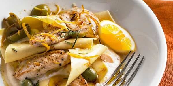 Lemon Chicken With Olives And Ricotta