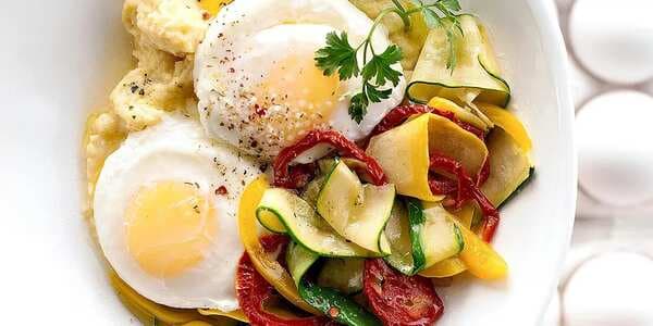 Polenta With Eggs And Zucchini