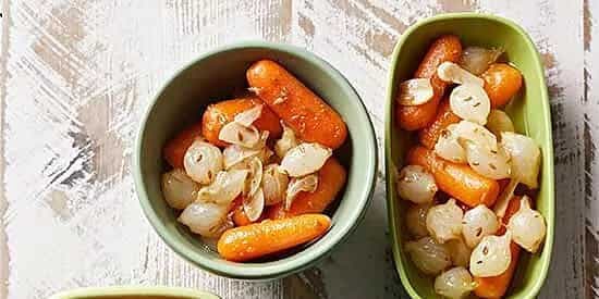 Pressure Cooker Braised Carrots And Pearl Onions