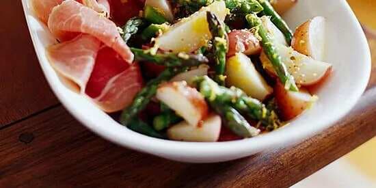 Prosciutto With Asparagus And New Potatoes
