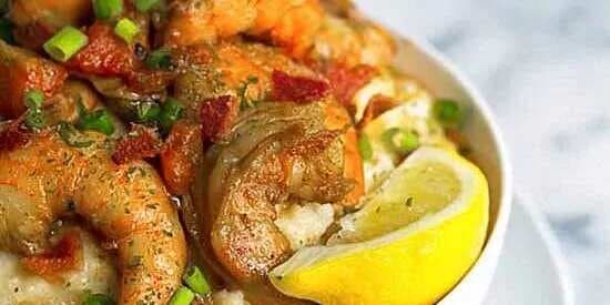 Spicy Barbecue Shrimp And Grits