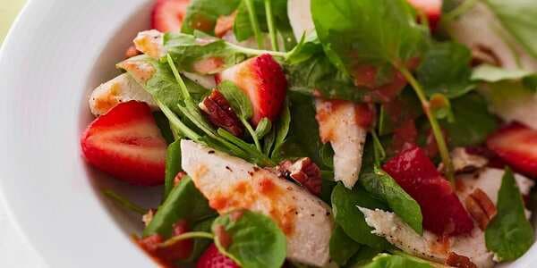 Strawberry-Spinach Salad With Citrus Dressing
