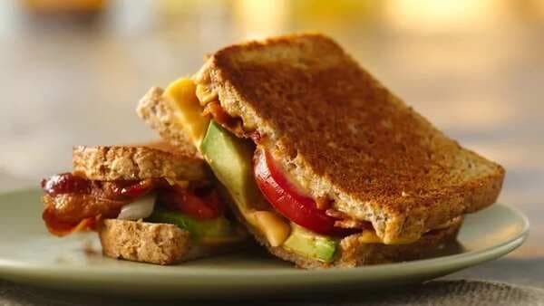 Bacon, Tomato And Avocado Grilled Cheese