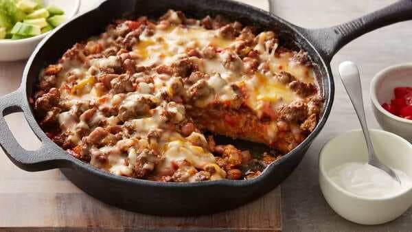 Beef And Bean Tamale Pie