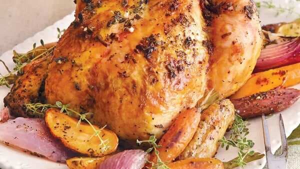 Butter-Herb Roasted Chicken
