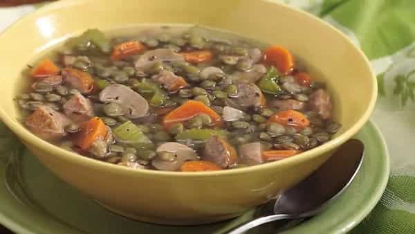 Lentil-Sausage-Vegetable Soup