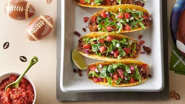 Oven-Baked Beef Touchdown Tacos