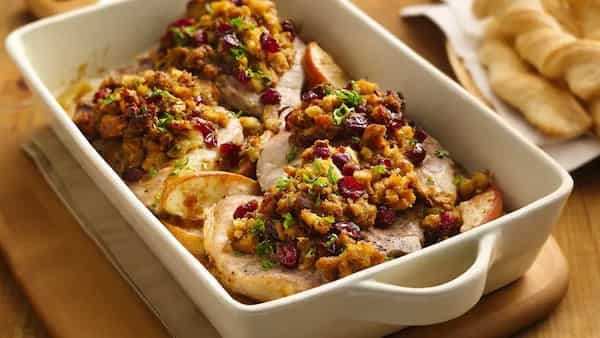 Pork Chops With Apples And Stuffing