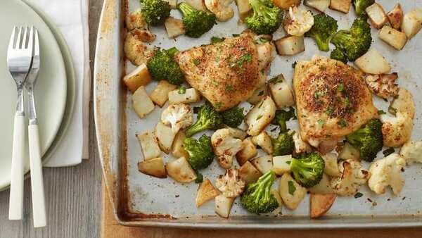 Roasted Chicken And Vegetables Sheet-Pan Dinner