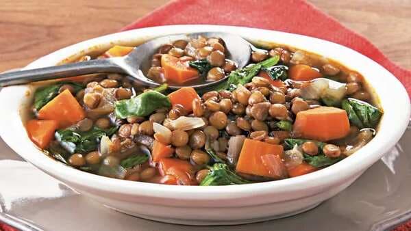 Lentil And Spinach Soup