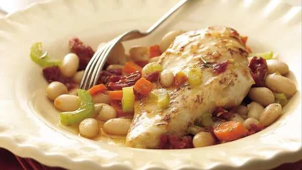 Tuscan Rosemary Chicken And White Beans
