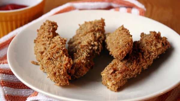 Wheaties-Crusted Curry Chicken Tenders