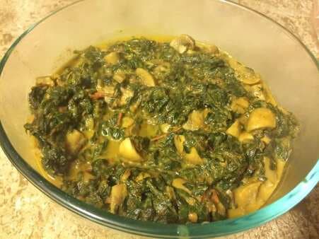Spinach Mushroom Curry