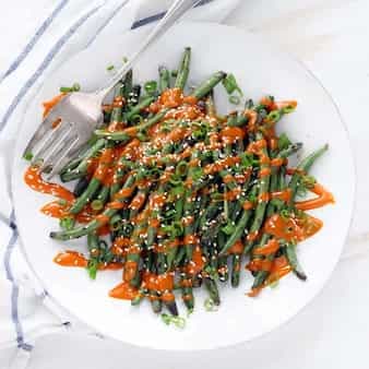 Grilled Green Beans With Gochujang Mayo