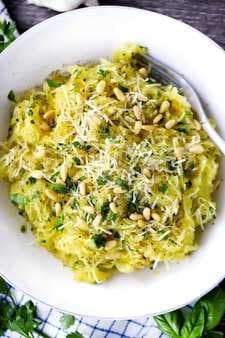 Spaghetti Squash With Garlic Herbs