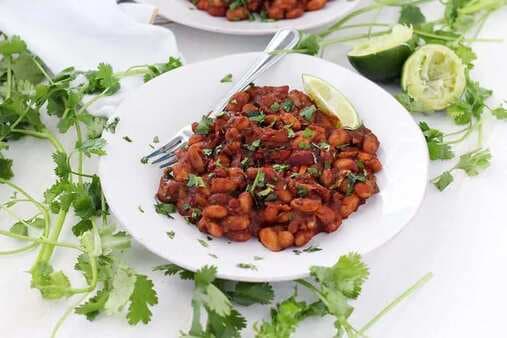 Mexican Baked Beans With Chorizo