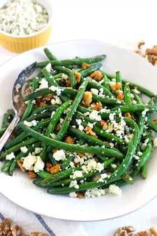 Sautéed Green Beans With Blue Cheese Walnuts