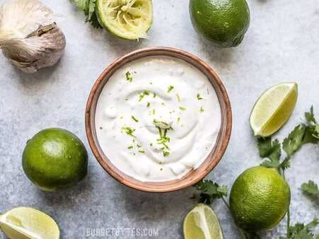 Lime Crema For Tacos