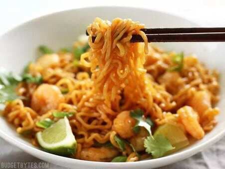 Spicy Lime Shrimp Dragon Noodles
