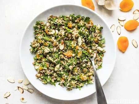 Parsley Salad With Almonds And Apricots
