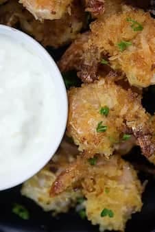 Baked Coconut Shrimp with Pineapple Dipping Sauce