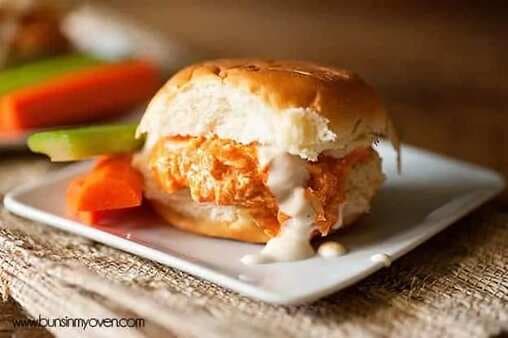 Pulled Buffalo Chicken Sandwiches