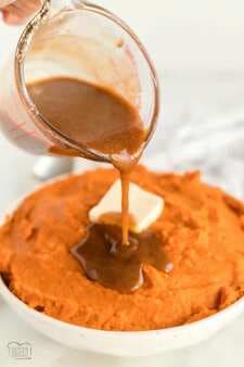 Mashed Sweet Potatoes With Maple Cinnamon Butter