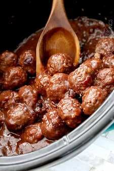 Sweet and Spicy Cranberry Meatballs 