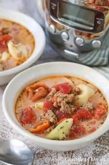 Creamy Tomato Tortellini Soup Crockpot