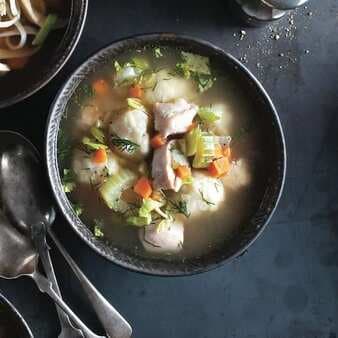 Chicken Soup with Dill and Dumplings 