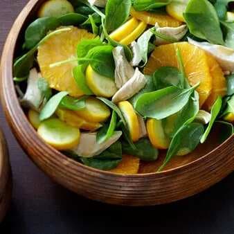Citrus Chicken and Spinach Salad 