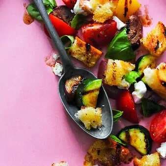 Grilled Italian Bread Salad with Summer Vegetables 