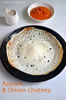 Appam With Side Dish