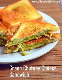 Green Chutney Cheese Sandwich