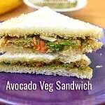 Indian Avocado Sandwich