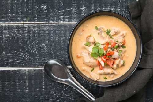 Tom Kha Gai (Chicken Galangal Soup)