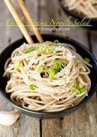 Garlic Sesame Noodle Salad